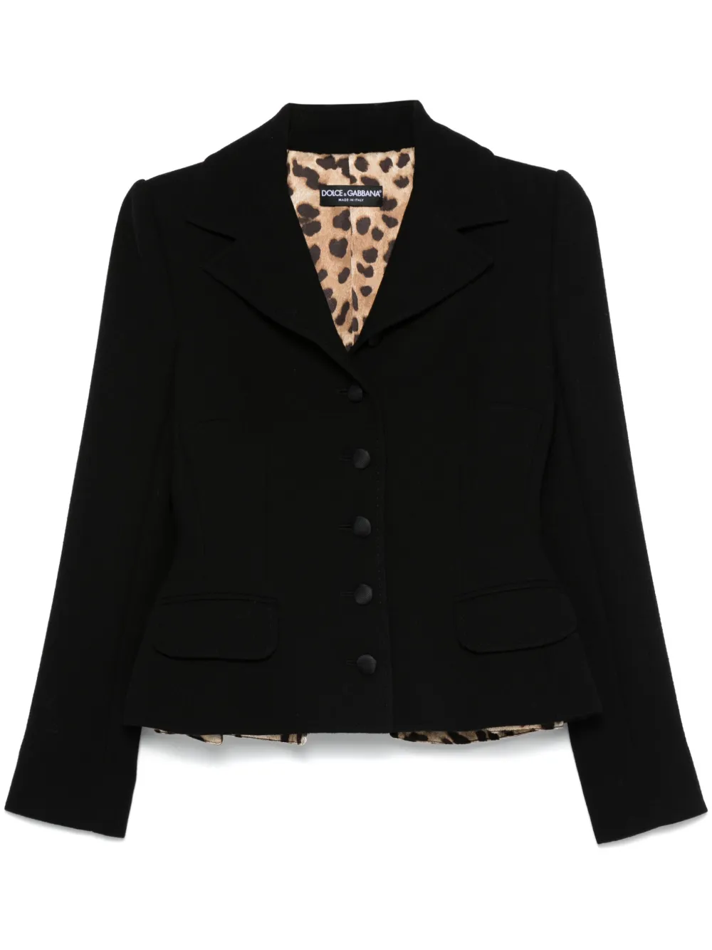 Dolce & Gabbana Crêpe blazer N0000 BLACK
