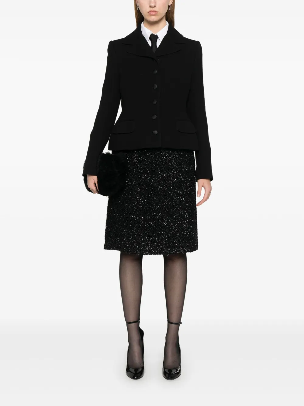 Dolce & Gabbana Crêpe blazer N0000 BLACK