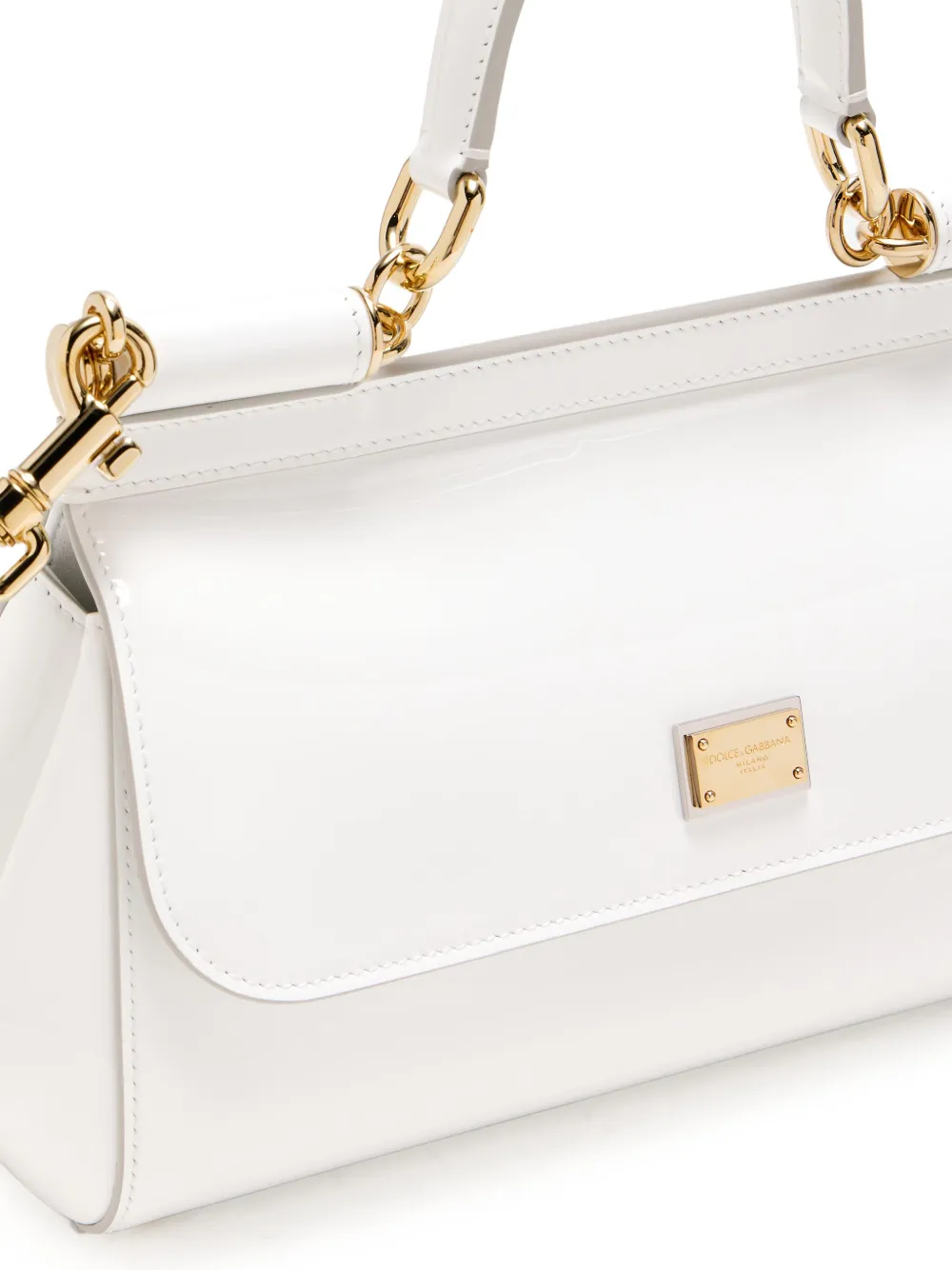 Dolce & Gabbana Elongated Sicily shopper Wit