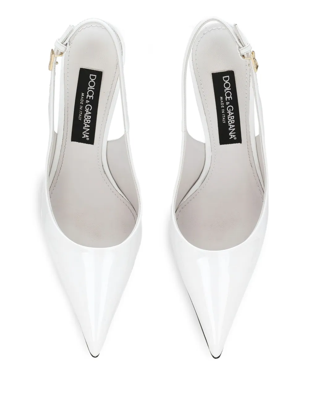 Dolce & Gabbana 105 mm pumps met puntige neus Wit