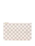Louis Vuitton Pre-Owned 2016 Damier Azur Neverfull MM pouch - White