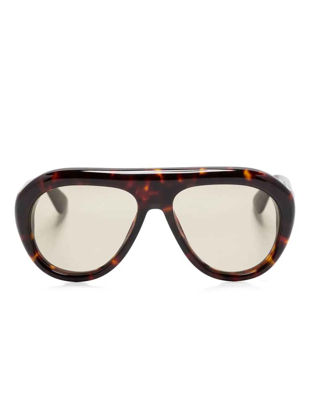 Chimi Bril met oversized montuur Bruin