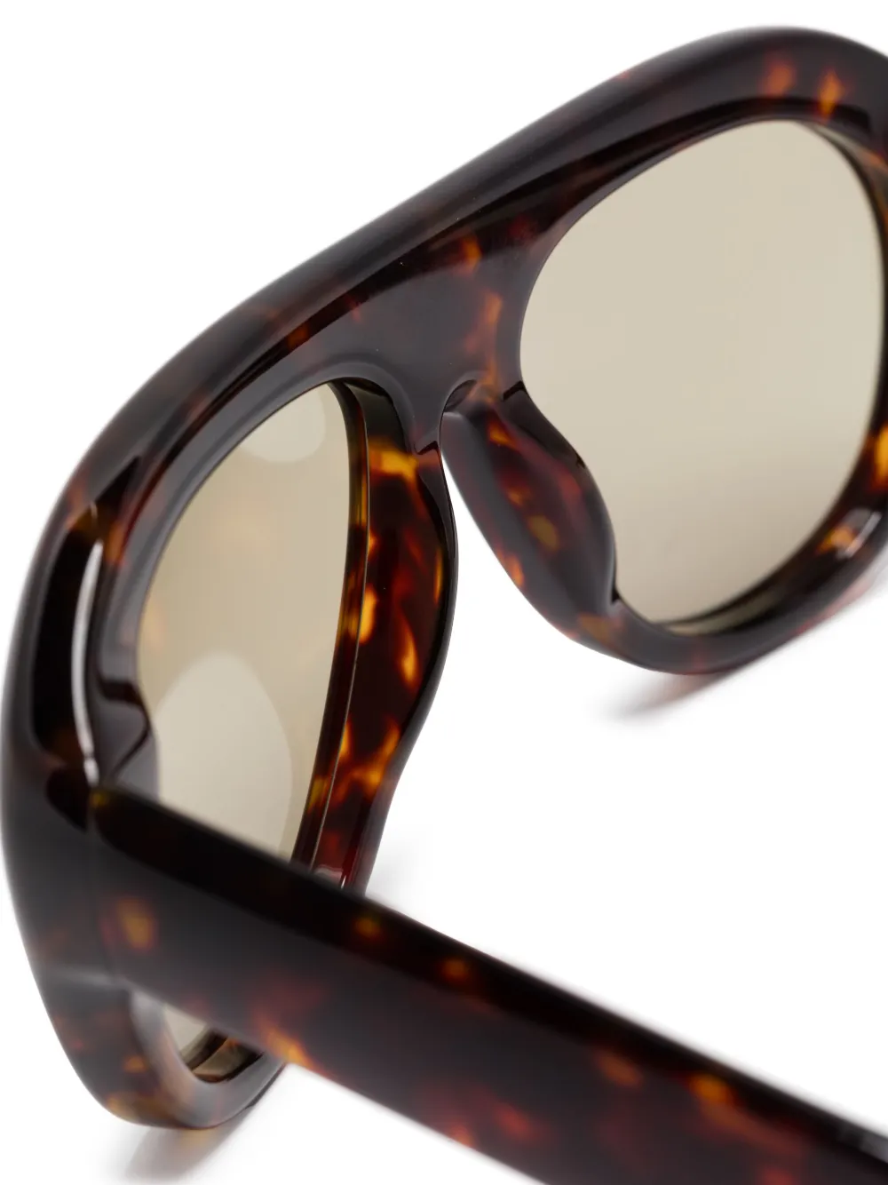 Chimi Bril met oversized montuur Bruin