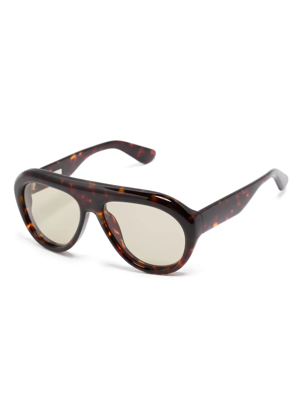Chimi Bril met oversized montuur Bruin