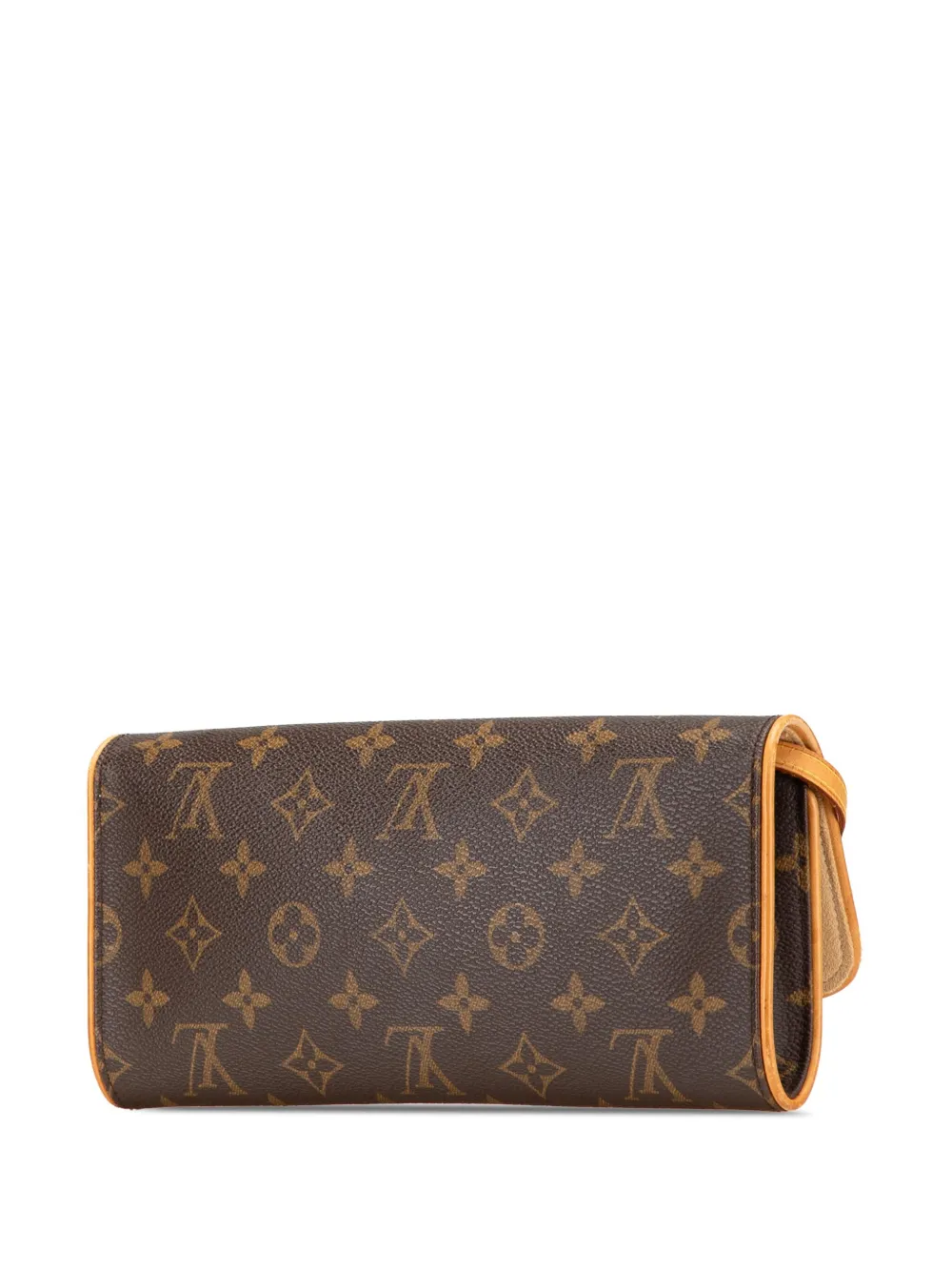Pre-owned Louis Vuitton 1999 Monogram Pochette Twin Gm Crossbody Bag