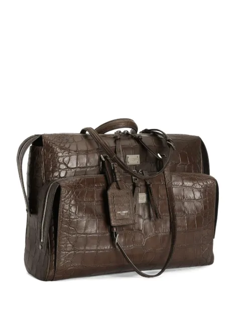 Dolce & Gabbana Vittoria embossed zip shoulder bag