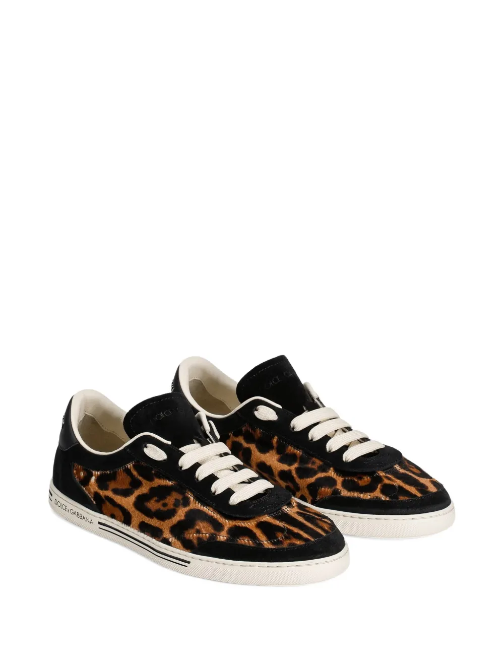 Dolce & Gabbana Sneakers met luipaardprint - Bruin