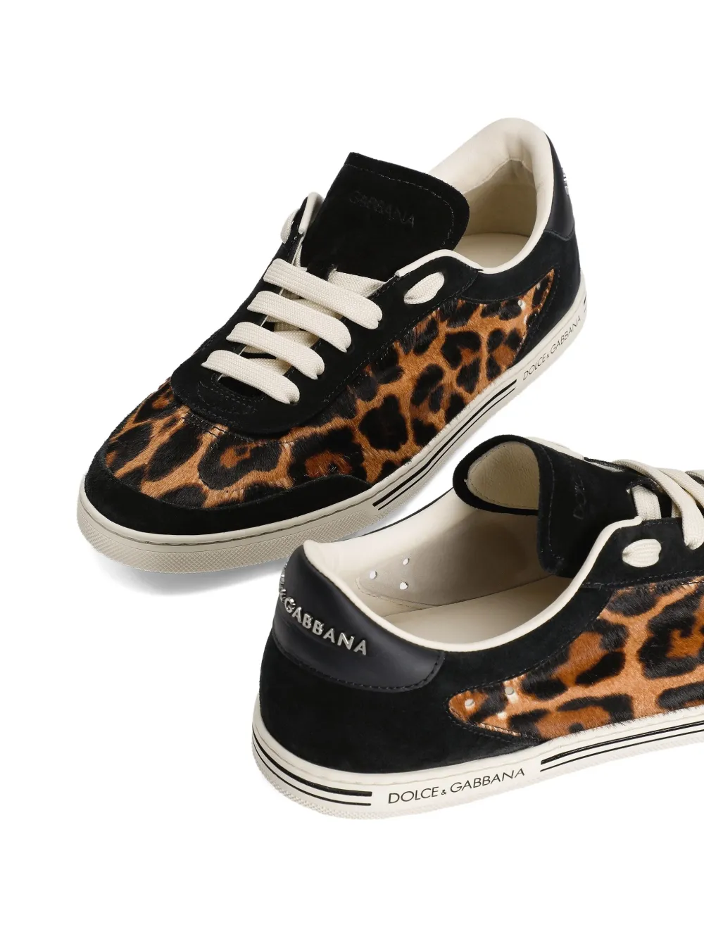 Dolce & Gabbana leopard-print sneakers Brown