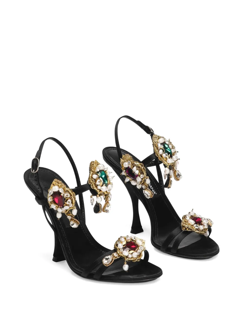 Dolce & Gabbana 105mm embellished stiletto sandals | Heeled Sandals | Image 2