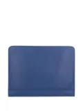 Longchamp leather zip-around tech case - Blue