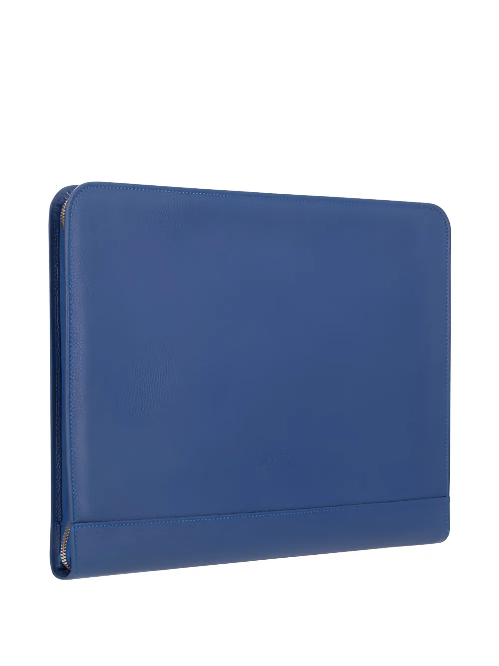 Longchamp leather zip-around tech case Blauw