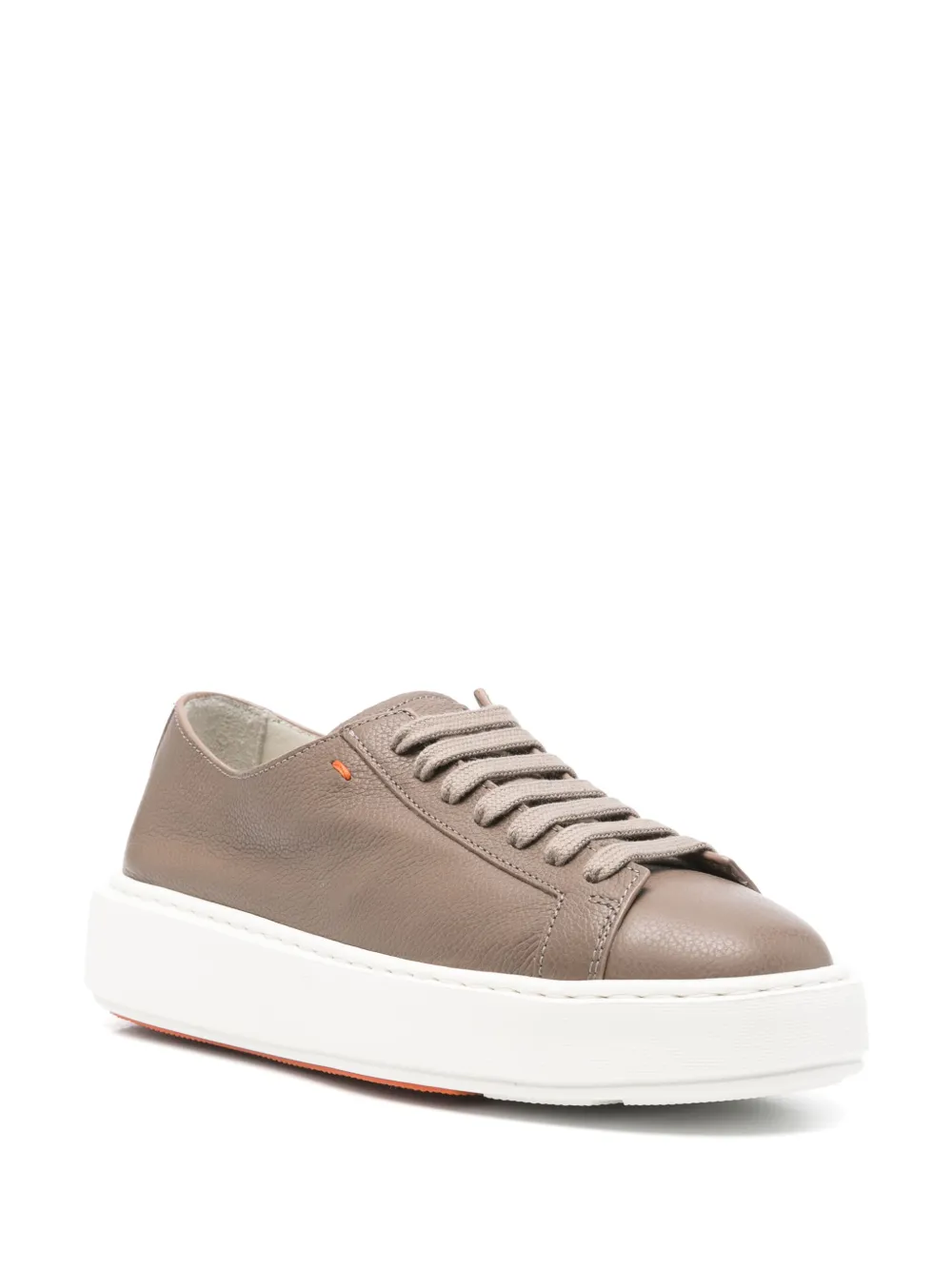 Santoni lace-up leather trainers Bruin