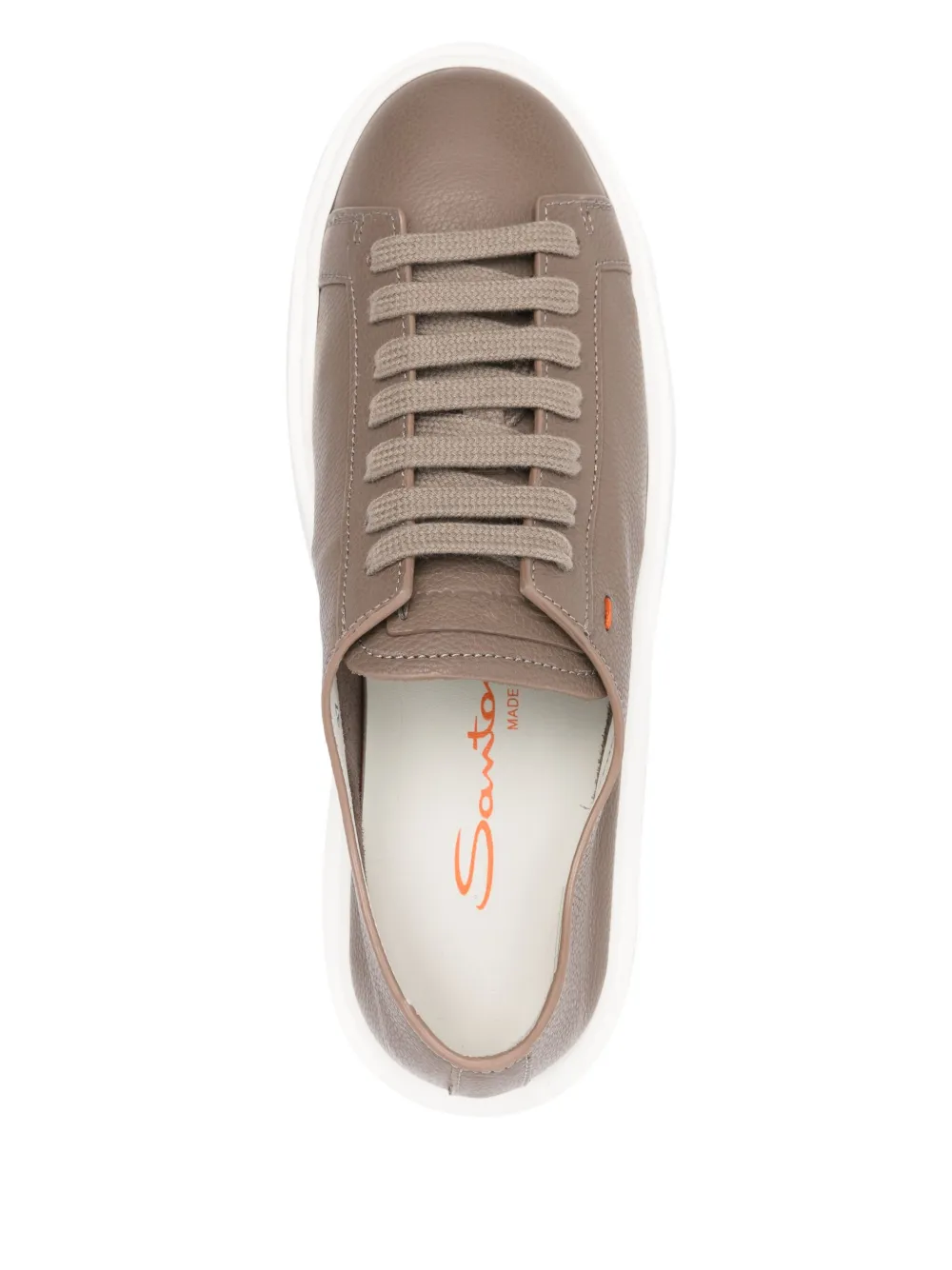 Santoni lace-up leather trainers Bruin