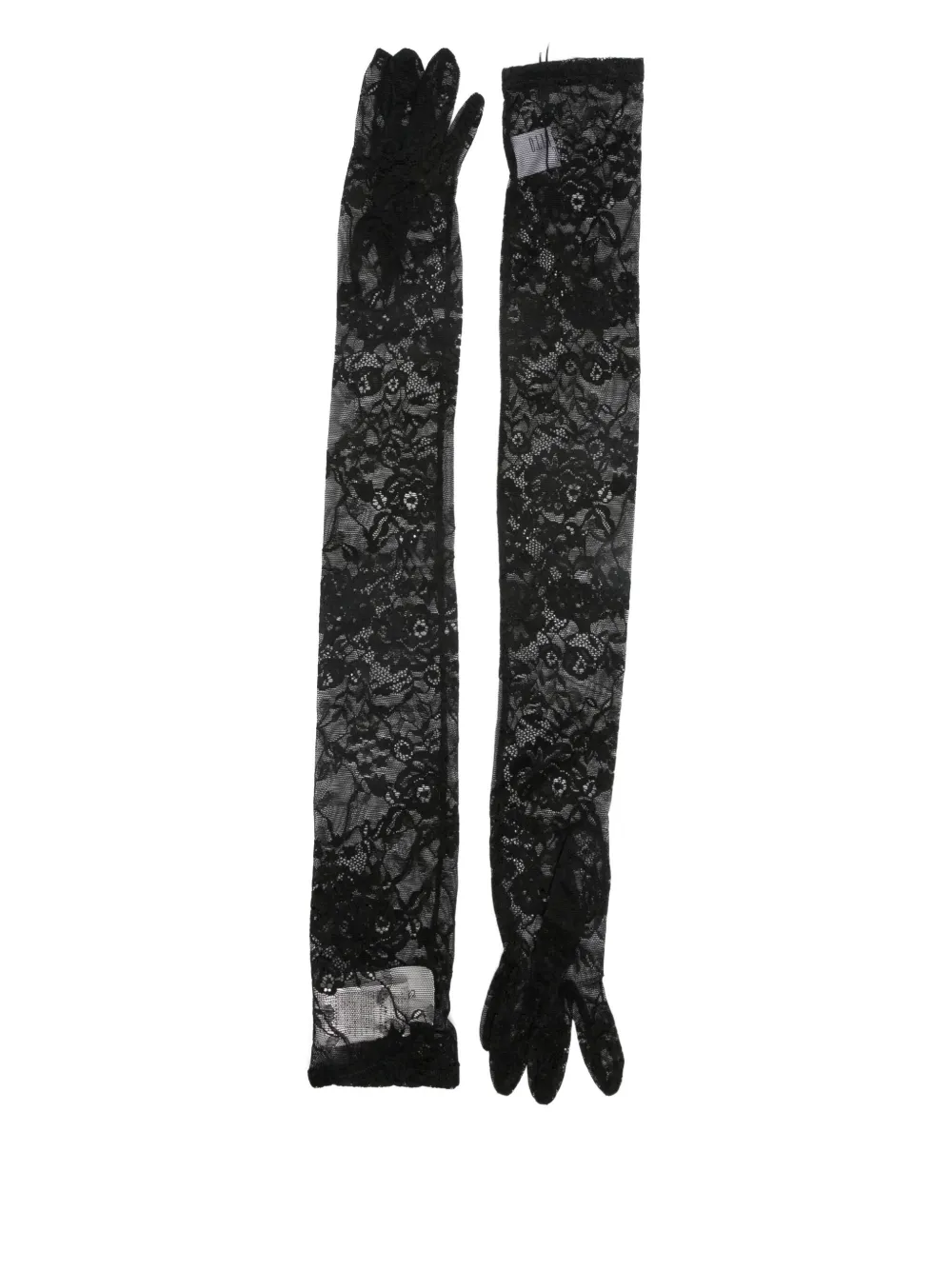 Giuseppe Di Morabito Floral Lace Gloves In Black