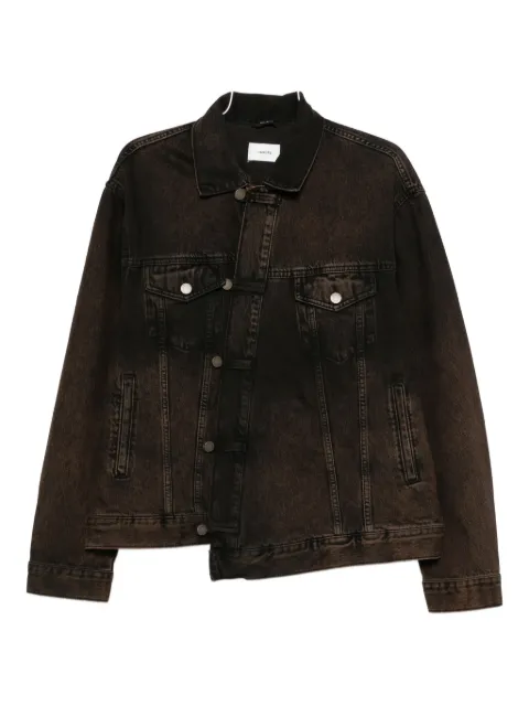Haikure buttoned denim jacket