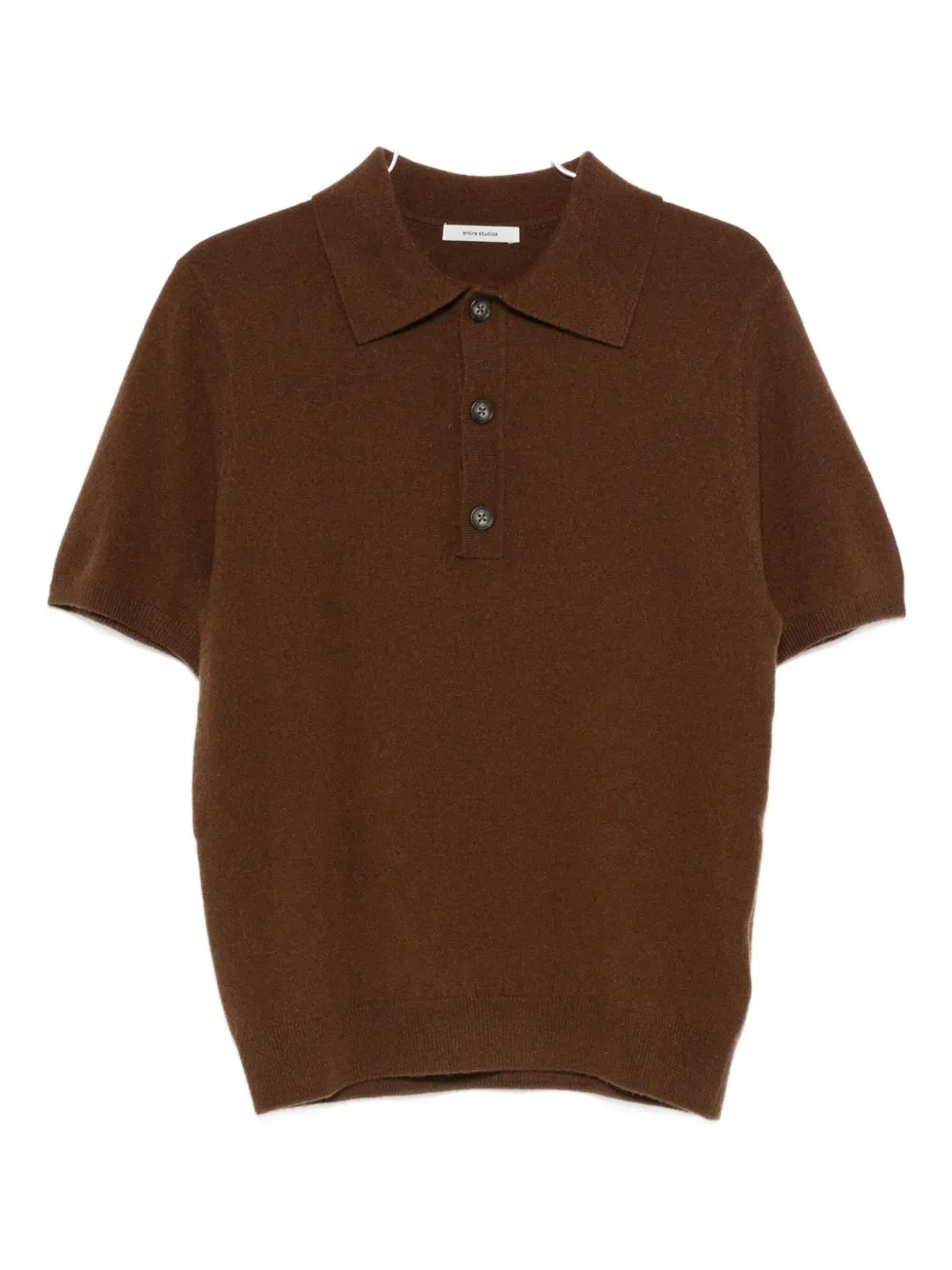 Entire Studios Buttoned Polo Shirt In Brown