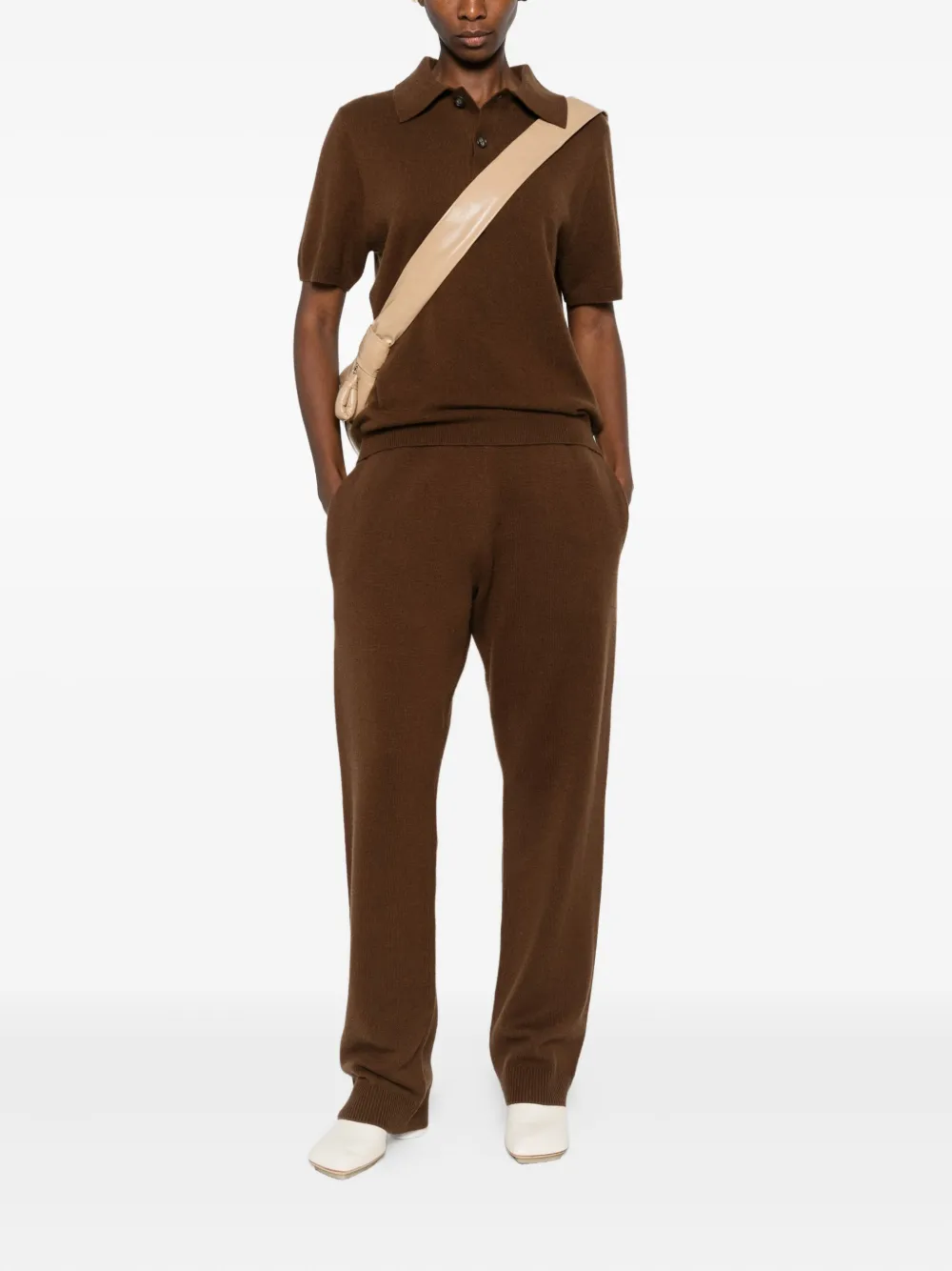 Entire Studios Buttoned Polo Shirt In Brown