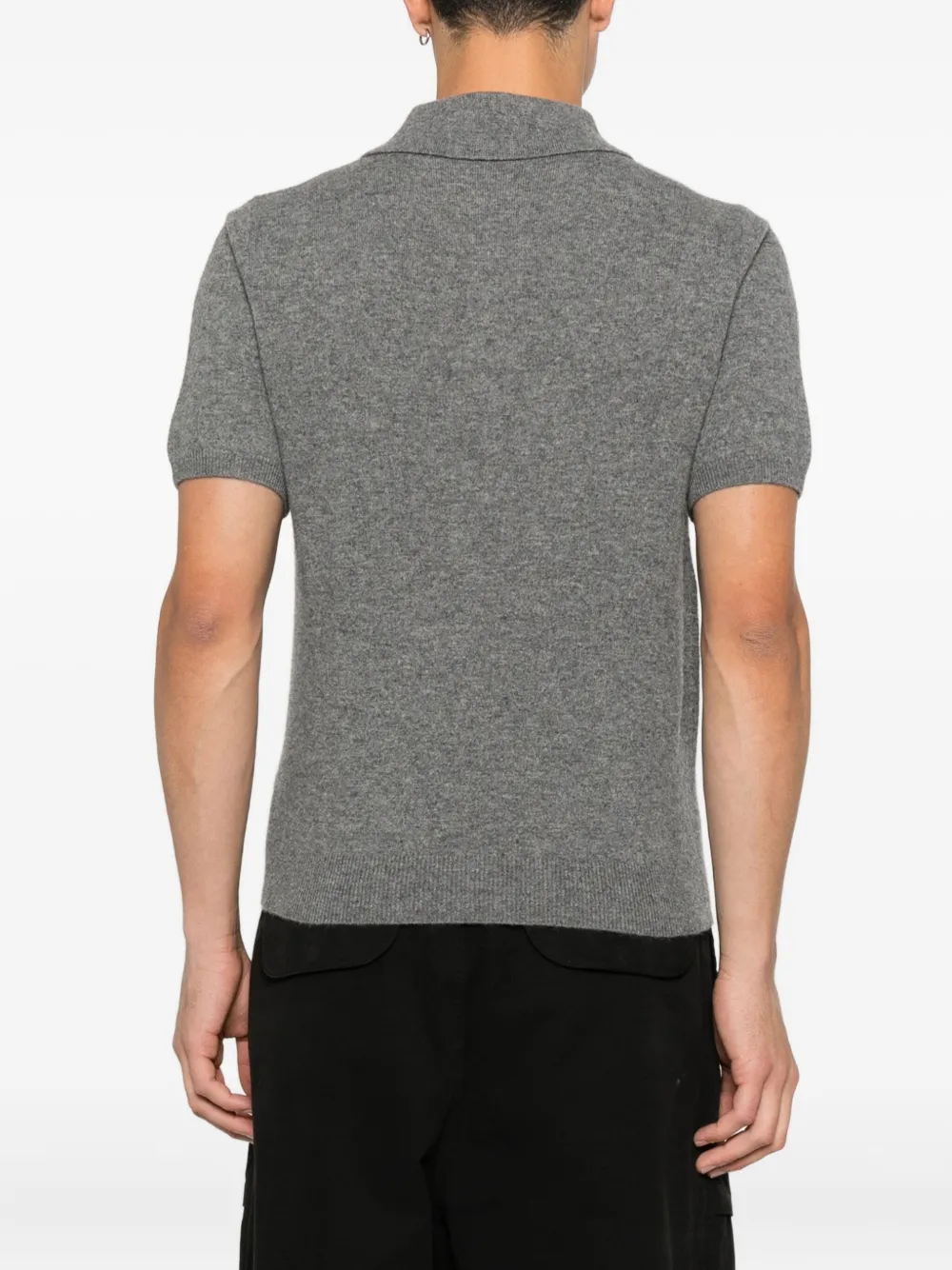 ENTIRE STUDIOS Poloshirt met knoopsluiting Grijs