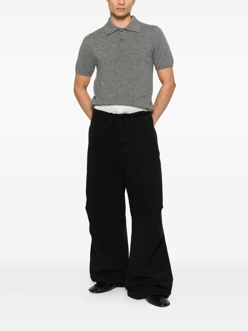 ENTIRE STUDIOS playera tipo polo con botones | Playeras tipo polo | Image 2
