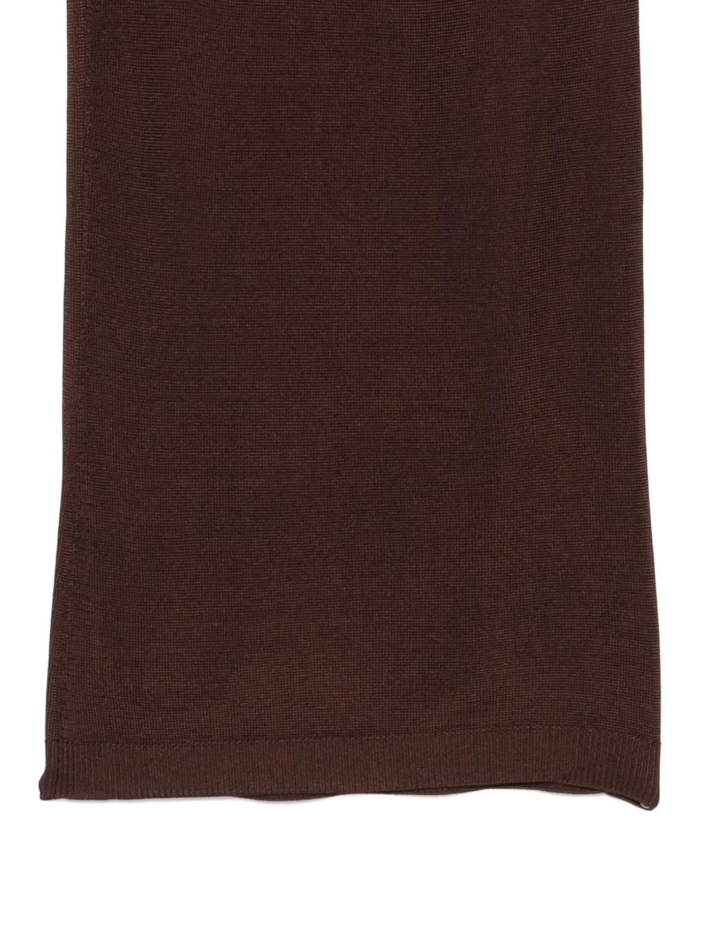 Entire Studios Ribbed Midi Skirt In Brown