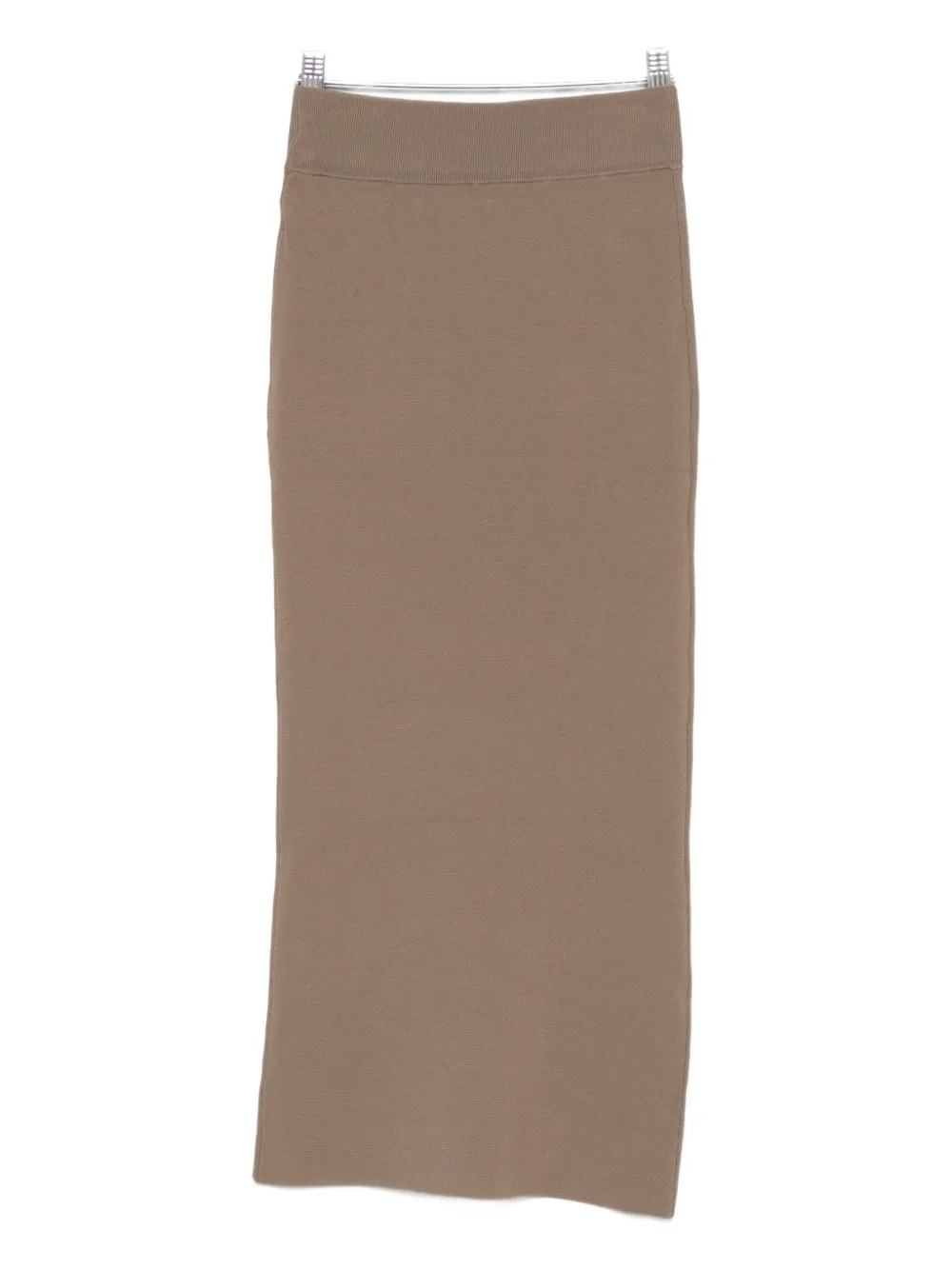 Entire Studios Ribbed Midi Skirt In Neutral