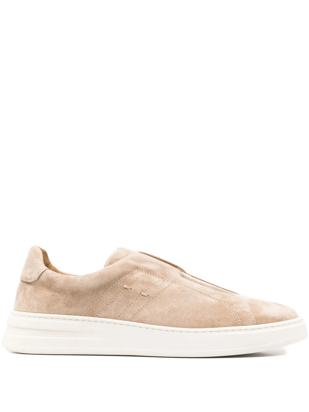 Henderson Baracco Leren sneakers Beige