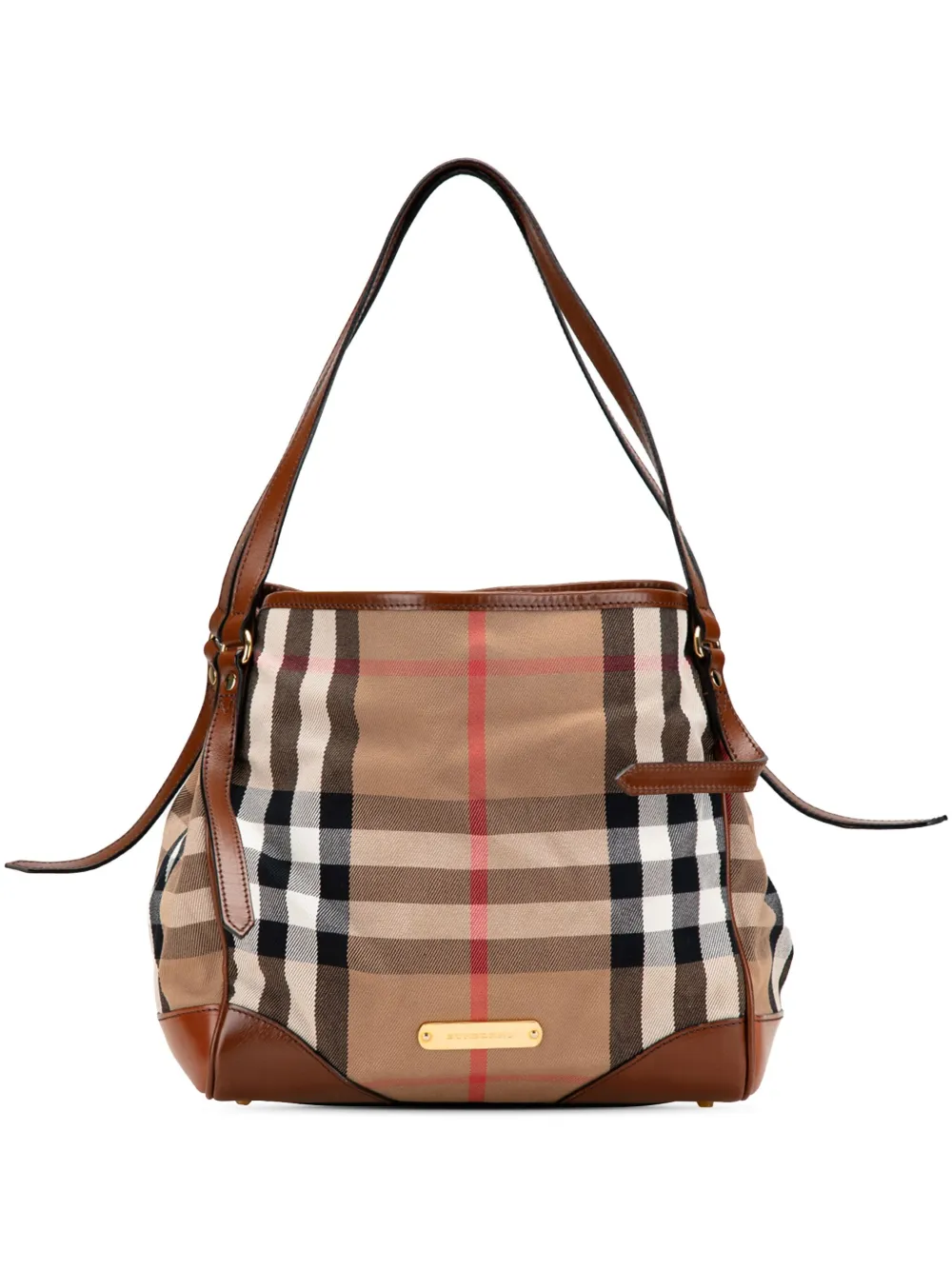 Burberry Pre-Owned 2000-2017 House Check Canvas Canterbury tote bag | Brown | Image 1