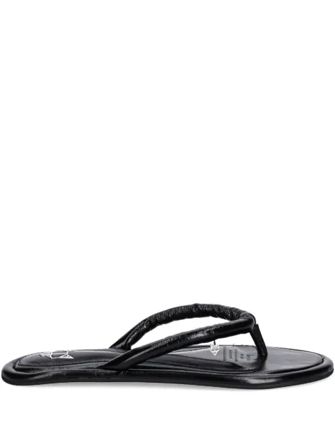 NAKED WOLFE Grenada leather twisted thong sandals