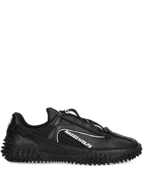 NAKED WOLFE Island lace-up studded sneakers