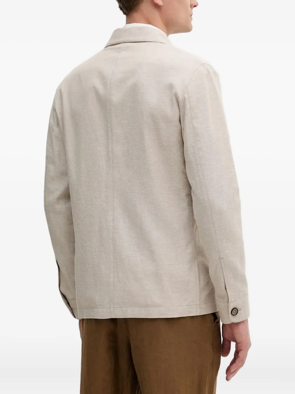 Michael Kors Button-fastening Pocket Shirt Jacket In Neutral