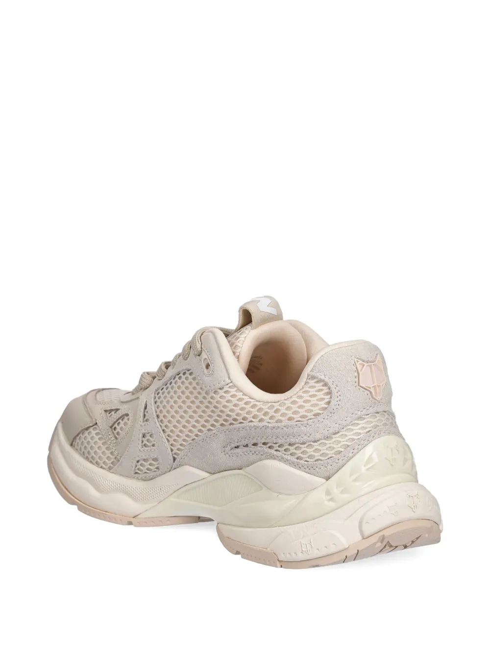 NAKED WOLFE Smash Off suede mesh sneakers Neutrals