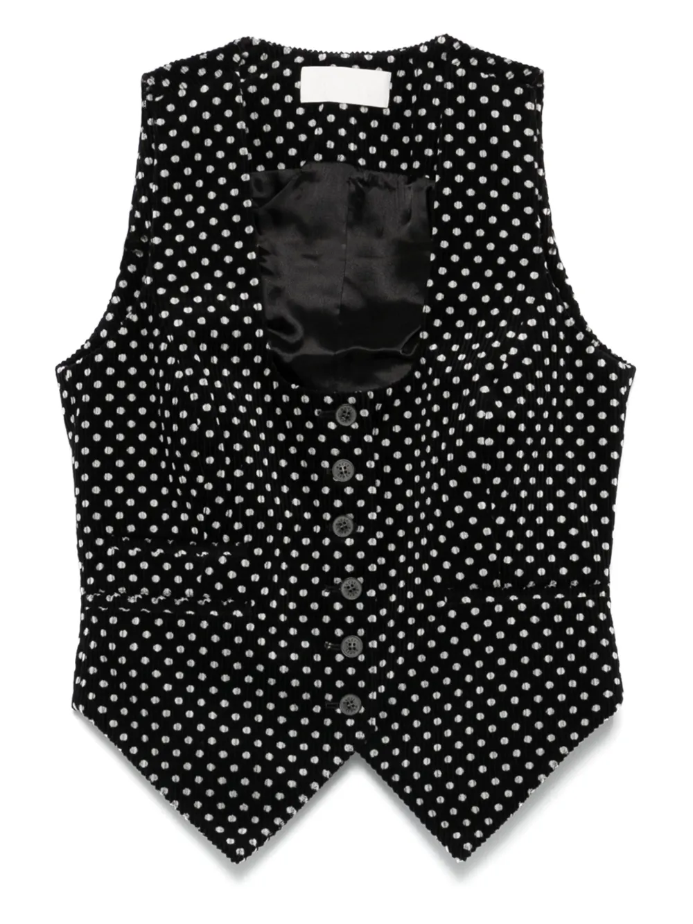 RACIL Nadia polka-dot waistcoat | Black | Image 1