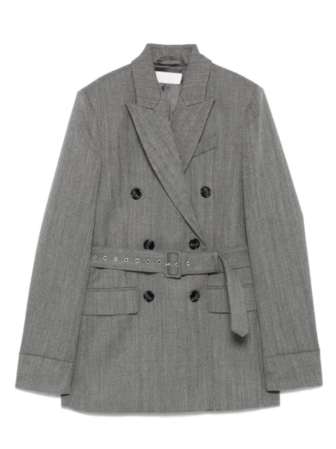 RACIL belted double-breasted blazer