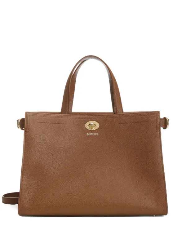 Burberry Small Cotswolds Tote in Brown