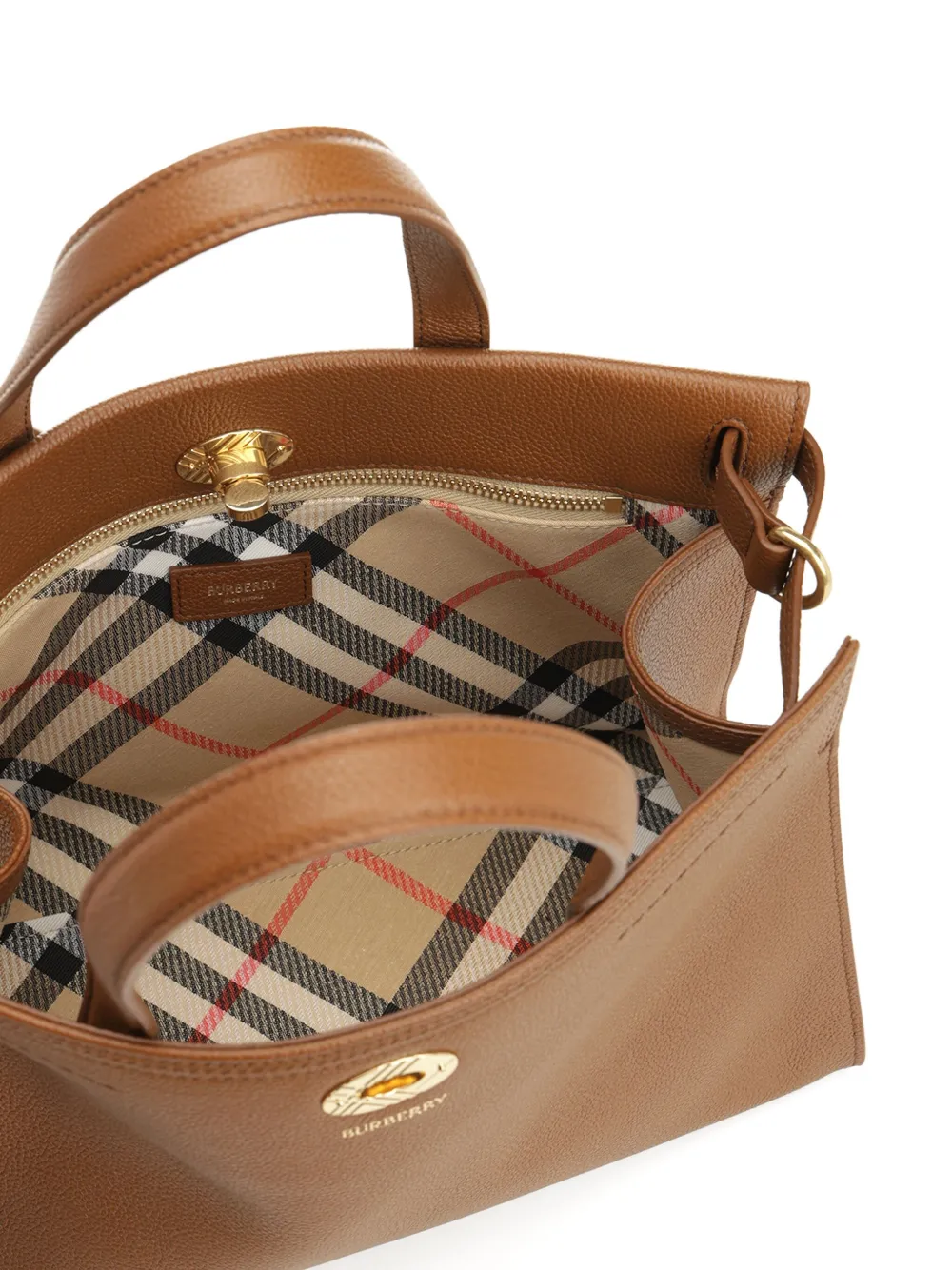 Burberry Cotswolds kleine shopper Bruin