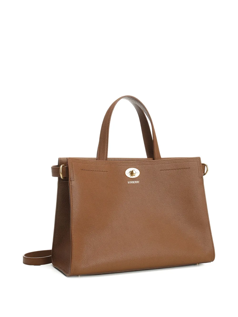 Burberry Cotswolds kleine shopper Bruin