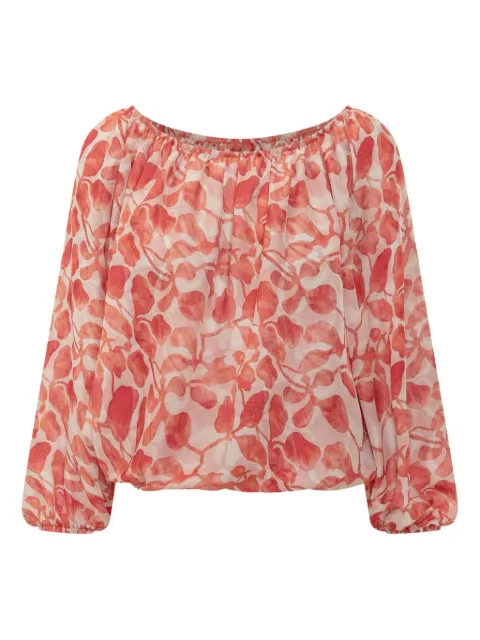 CHIARA BONI La Petite Robe Toru print off-shoulder top