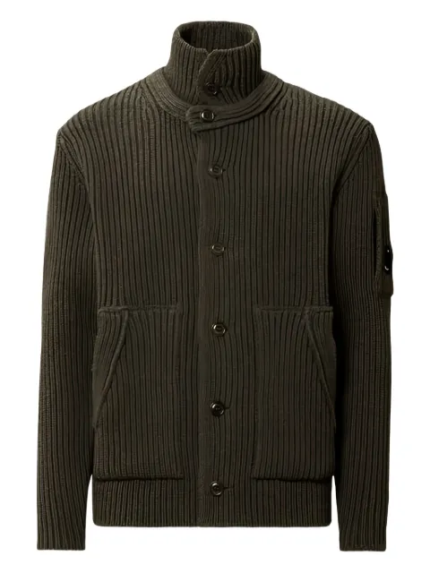 C.P. Company button ribbed cardigan 