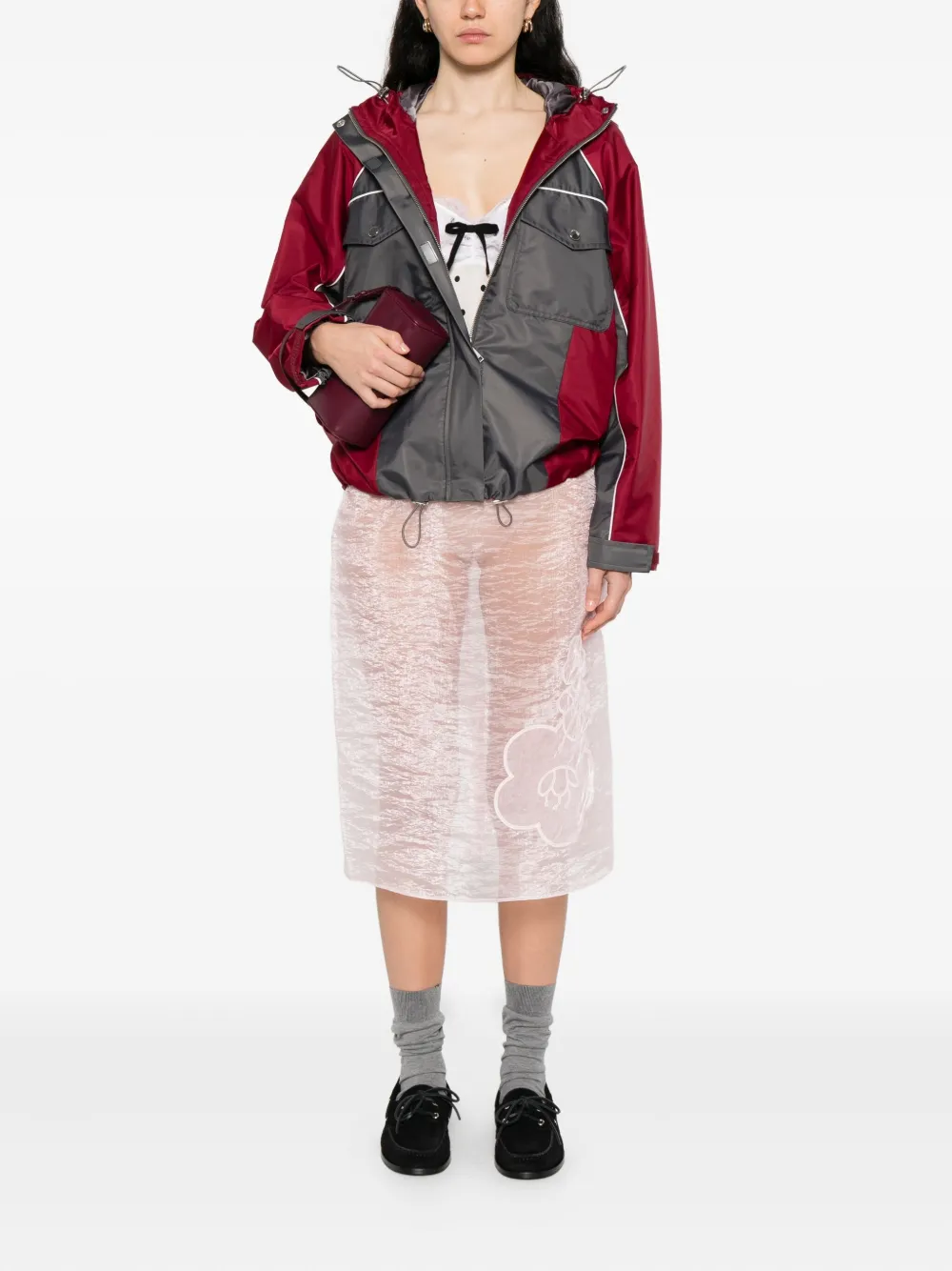 Self-Portrait two-tone jacket | Cropped Jackets | Image 2