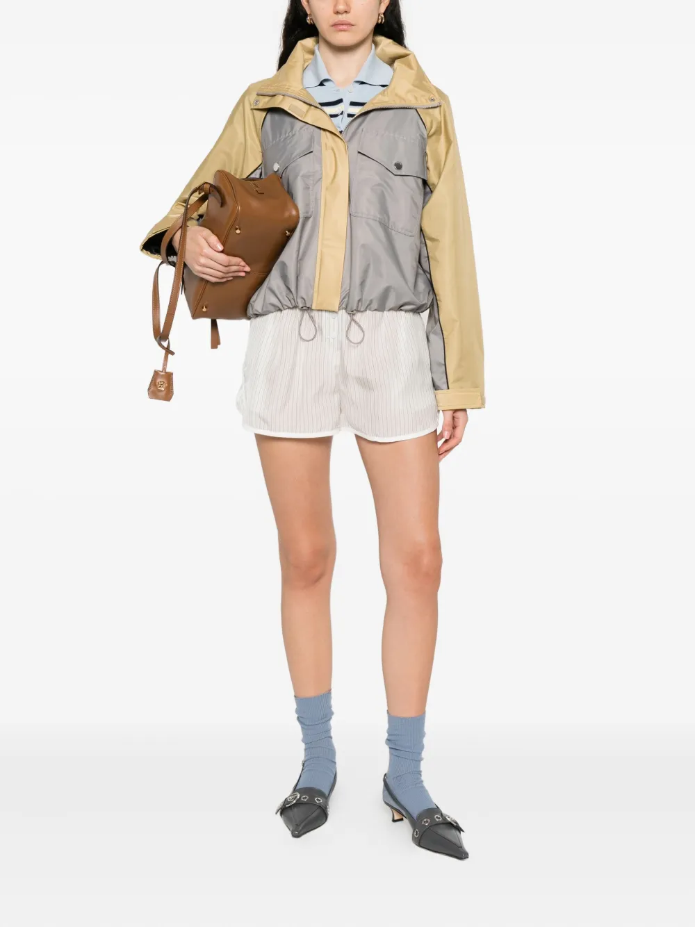 Self-Portrait two-tone jacket | Cropped Jackets | Image 2