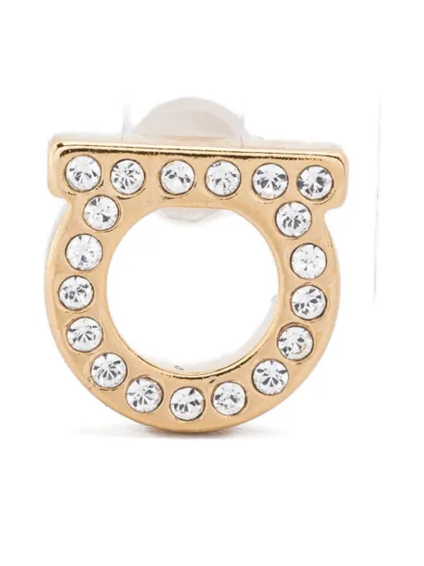 Ferragamo small Gancini crystal-embellished earrings