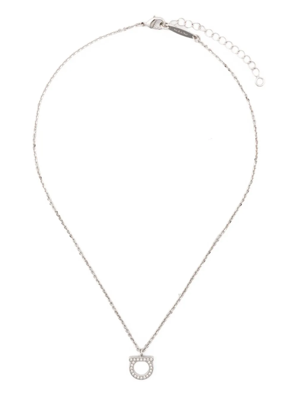 Ferragamo crystal-embellished necklace | Silver | Image 1