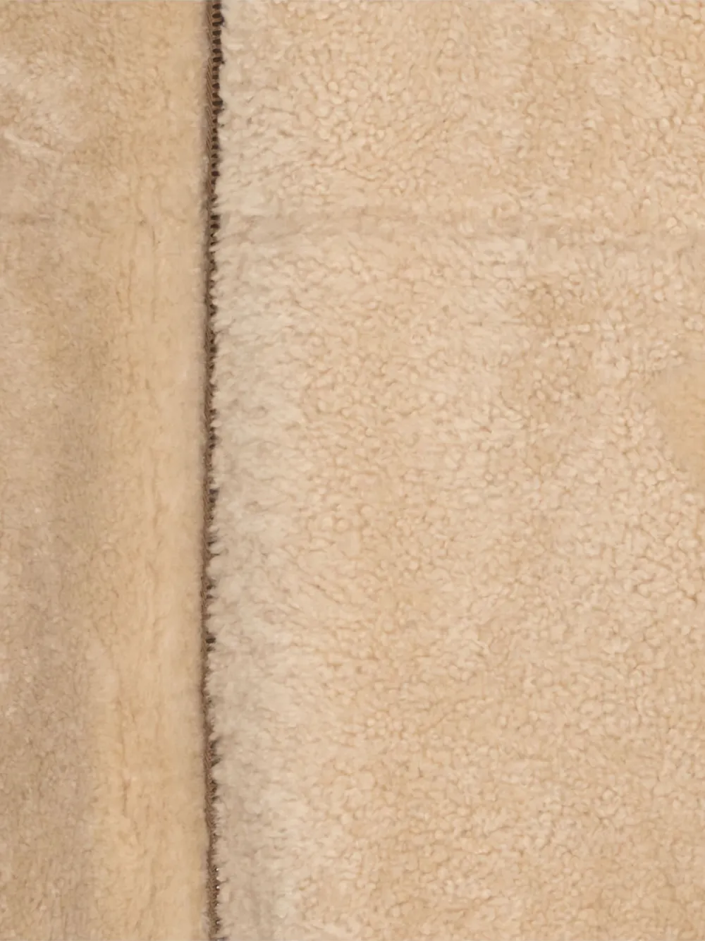 YVES SALOMON HOMME Omkeerbare lammy coat met capuchon Beige