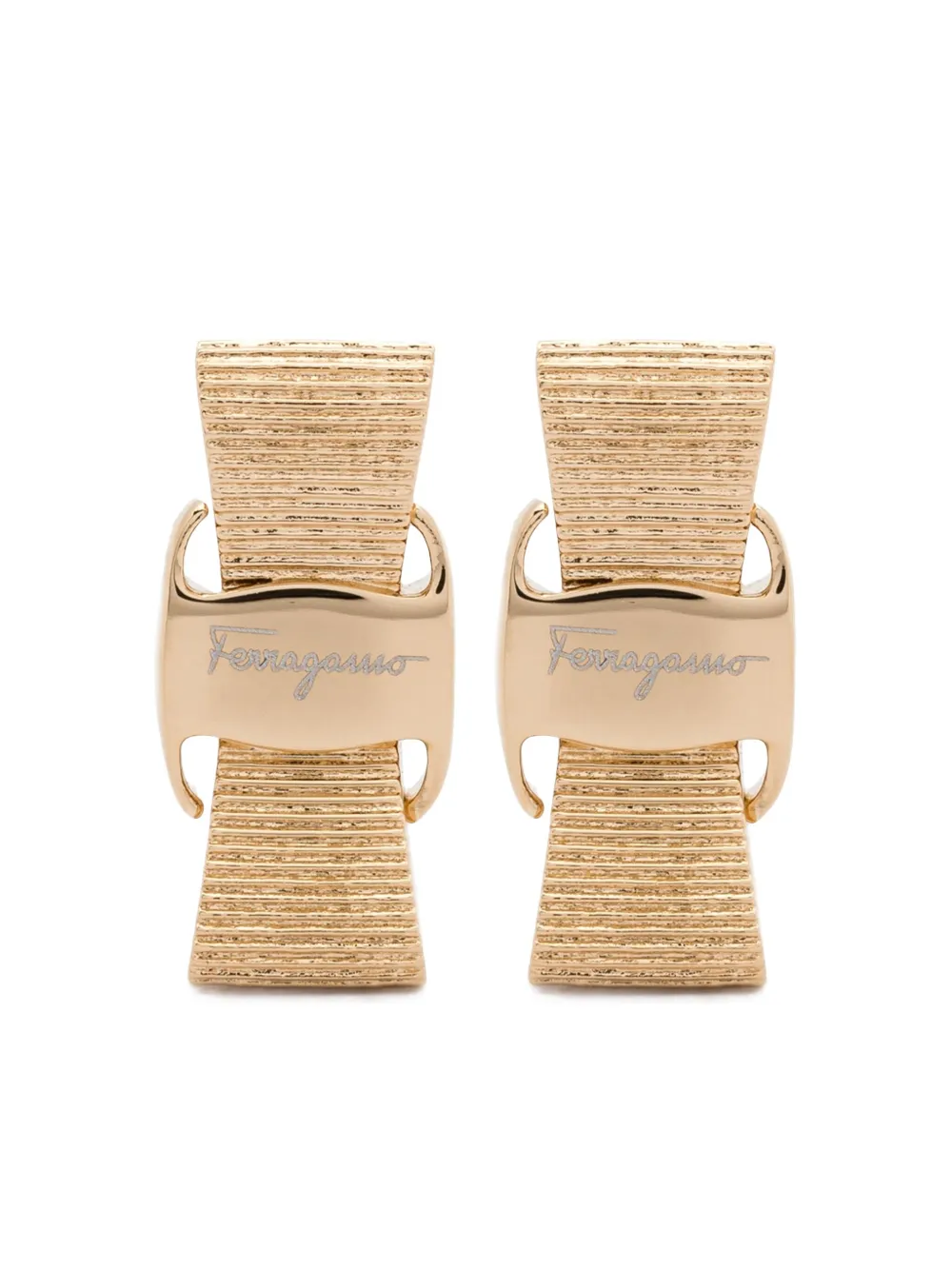 Ferragamo bow-shaped earrings | Gold | Image 1