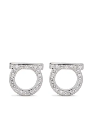 ピアス FERRAGAMO FW25 STUD G PEARL (760121696454 CREAMORO) Gancini pearls earrings - Women | Ferragamo