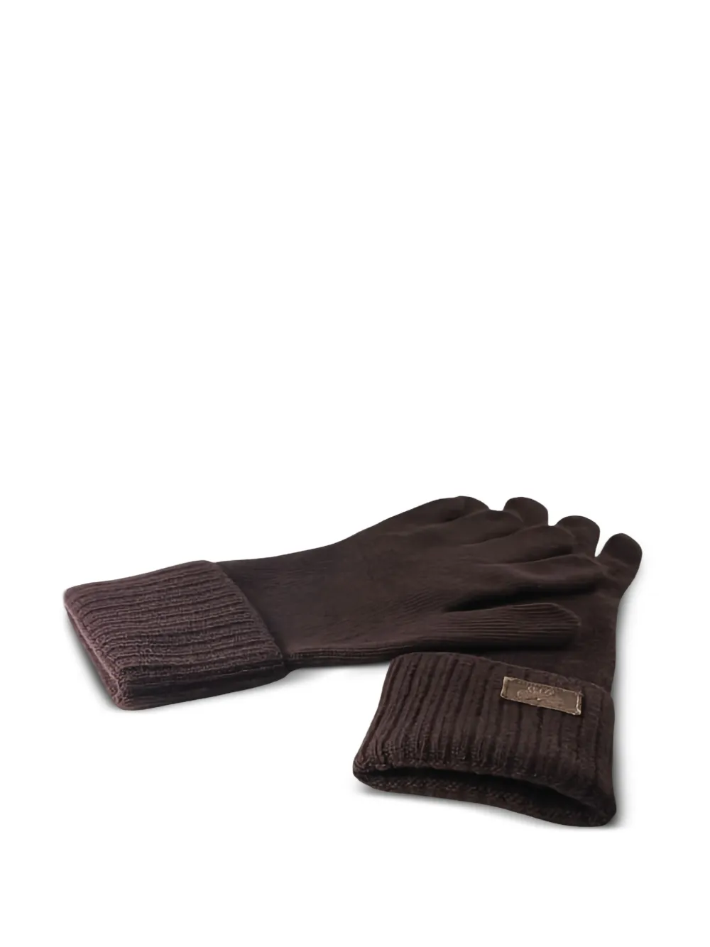  Weekend Max Mara Guanti Zamianew A Coste - Marrone 