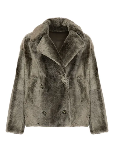 Yves Salomon wool double-breasted coat