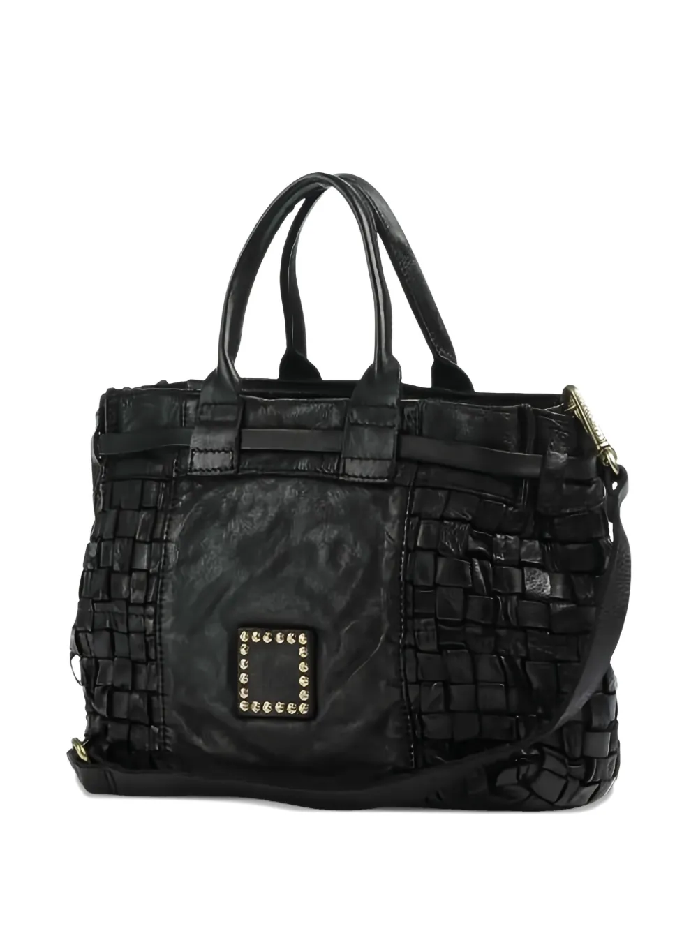 Campomaggi buckle-fastening leather handbag - Zwart