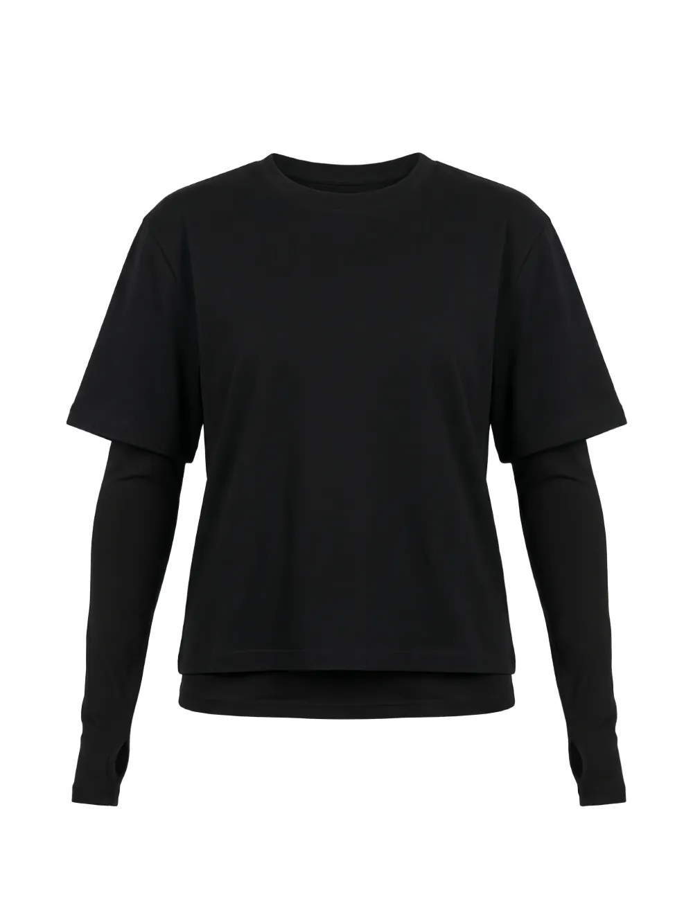 Eleh double-layered T-shirt - Nero