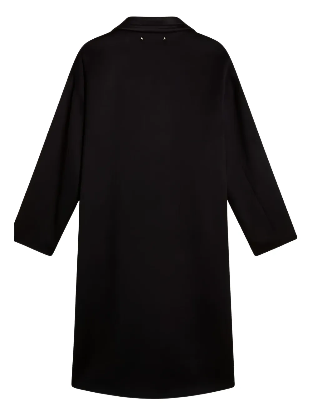 Golden Goose Single-breasted Welt-pocket Coat In Black